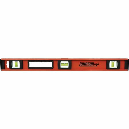 JOHNSON LEVEL 24 In. Aluminum Heavy-Duty I-Beam Level 1233-2400